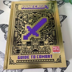 Minecraft Guide to Combat Hardcover Book Gold Edition Mojang
